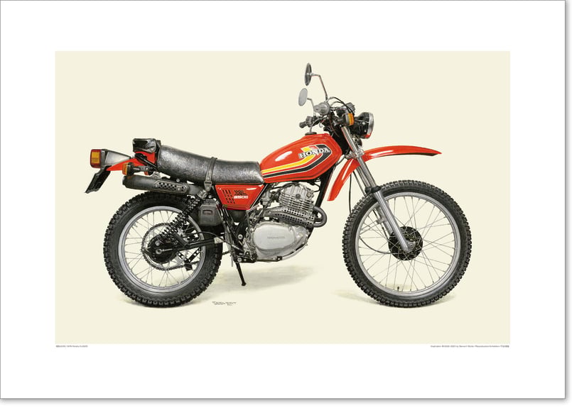 A2規格サイズ愛蔵版プリント 1978 Honda XL250S / #2101044HQ |