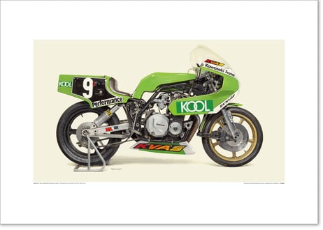 A2/B2規格サイズ愛蔵版プリント 1981 KAWASAKI KR1000 - KAWASAKI FRANCE KVAS / #3704145HQ