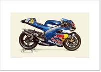 A2規格サイズ愛蔵版プリント 2000 YAMAHA YZR500 (0WK6) - Red Bull Yamaha WCM / #2101073HQ