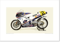 A2規格サイズ愛蔵版プリント 1987 Honda NSR500 (NV0D) - Rothmans Honda Racing Team / #2101061HQ