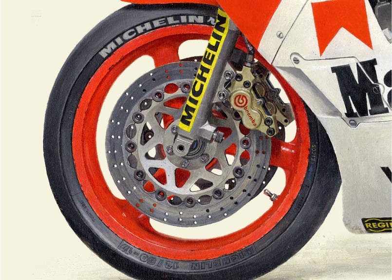 A2/B2規格サイズ愛蔵版プリント 1986 YAMAHA YZR500 (0W81) - M