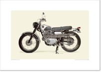 A2規格サイズ愛蔵版プリント  1962 Honda Dream CL72 Scrambler / #2101017HQ