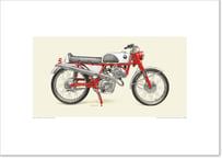 A2/B2規格サイズ愛蔵版プリント  1962 Honda CR110 Cub Racing (保安部品装着車) / #2902116HQ