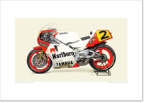A2/B2規格サイズ愛蔵版プリント 1986 YAMAHA YZR500 (0W81) - Marlboro Yamaha Team Agostini / #2804113HQ