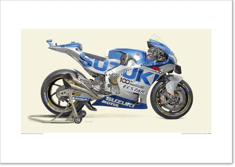 A2/B2規格サイズ愛蔵版プリント 2020 SUZUKI GSX-RR Team Suzuk