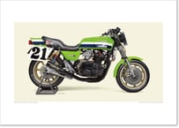 A2/B2規格サイズ愛蔵版プリント 1993 KAWASAKI ZXR-7 Ito Ham