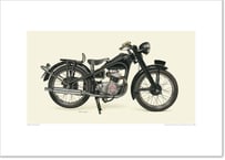 A2規格サイズ愛蔵版プリント  1951 Honda Dream E型 / #2101002HQ