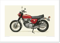 A2規格サイズ愛蔵版プリント  1969 Honda Dream CB750 Four (K0) / #2101036HQ