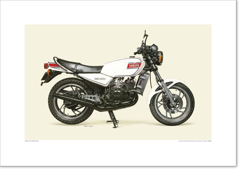 A2規格サイズ愛蔵版プリント 1980 YAMAHA RZ250 / #2101048HQ