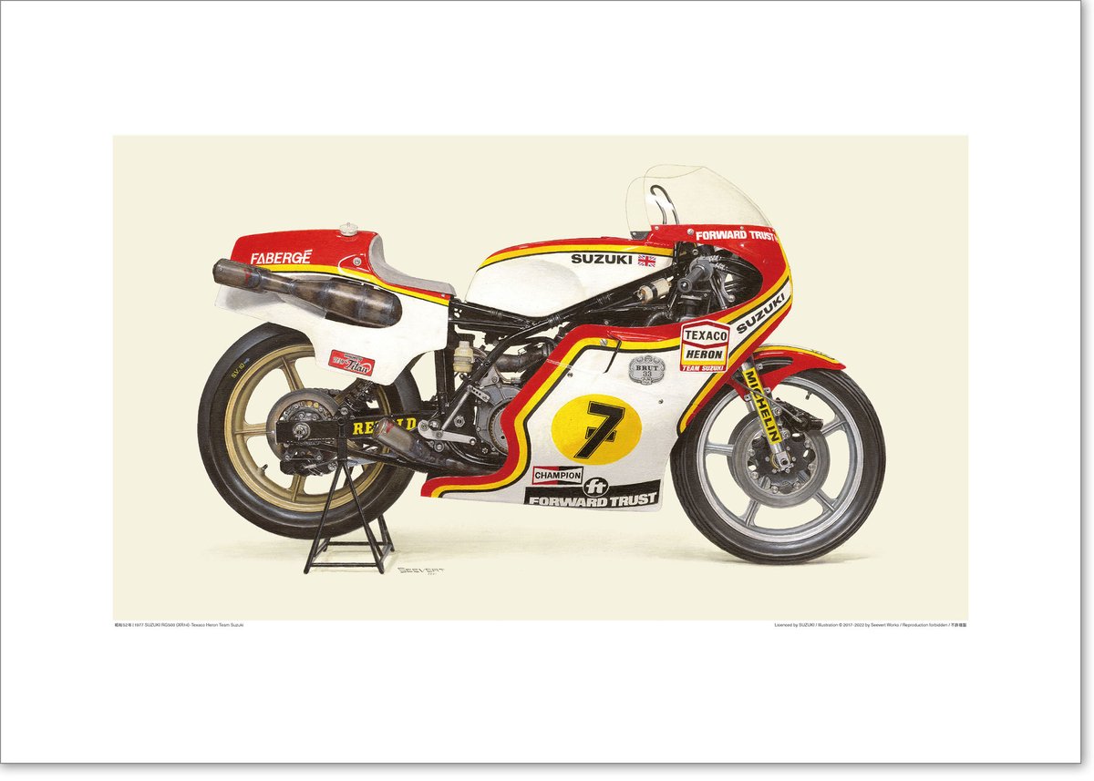 A2規格サイズ愛蔵版プリント 1977 SUZUKI RG500 (XR14) - Texac