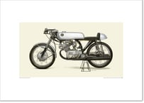 A2規格サイズ愛蔵版プリント  1962 Honda CR93 Benly Racing / #2101015HQ