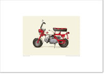 A2規格サイズ愛蔵版プリント  1967 Honda Monkey Z50M / #2101029HQ