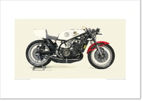 A2規格サイズ愛蔵版プリント  1974 YAMAHA TZ750 (0W19) / #2508104HQ
