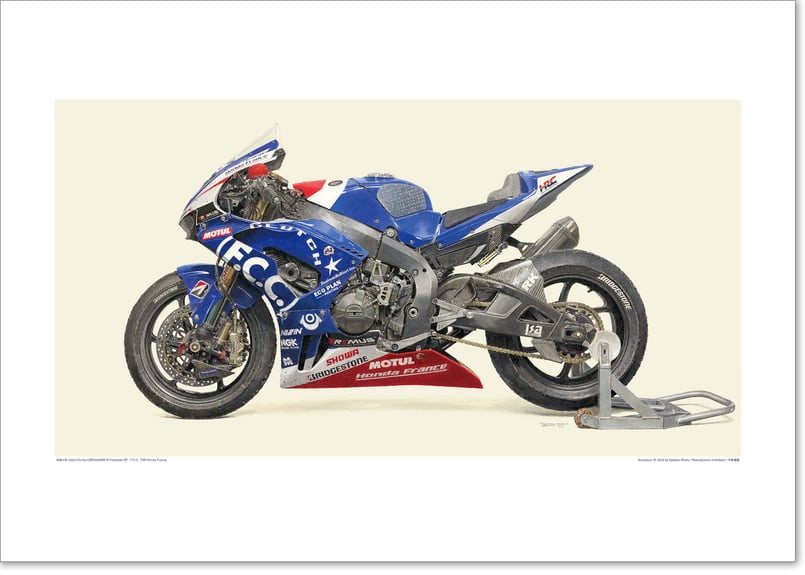 A2/B2規格サイズ愛蔵版プリント 2022 Honda CBR1000RR-R Firebl