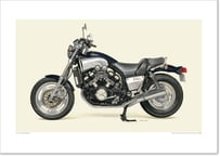 A2規格サイズ愛蔵版プリント 1990 YAMAHA VMAX1200 / #2101065HQ