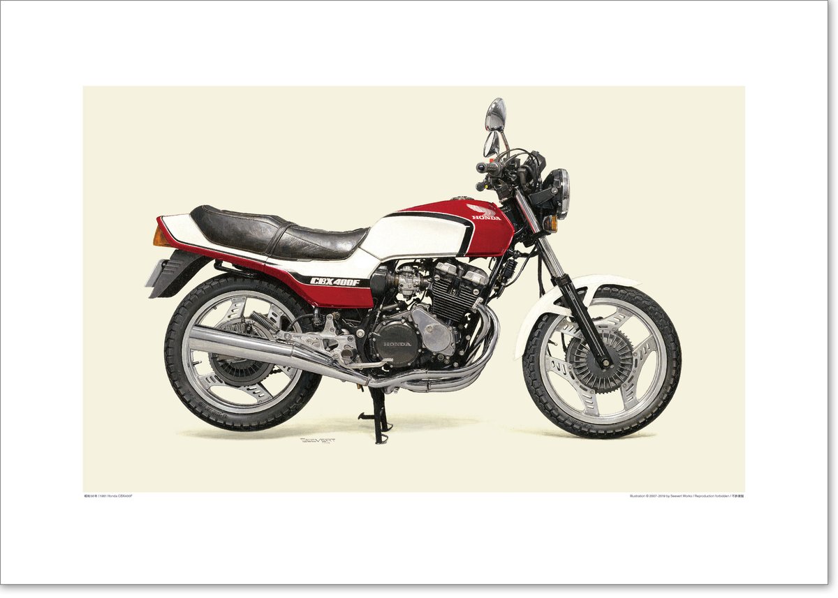 a*様 cbx400f A2規格サイズ愛蔵版プリント 1981 Honda CBX400F / #2101049HQ