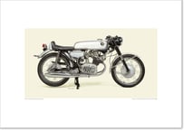 A2/B2規格サイズ愛蔵版プリント 1962 Honda CR93 Benly Racing (保安部品装着車) / #2902117HQ