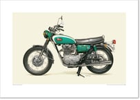 A2規格サイズ愛蔵版プリント  1970 YAMAHA Sports 650 XS-1 / #2101037HQ