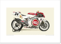 A2/B2規格サイズ愛蔵版プリント 1993 SUZUKI RGV-Γ500 (XR79) - Team Lucky Strike Suzuki / #2901121HQ