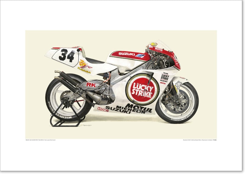 A2/B2規格サイズ愛蔵版プリント 1993 SUZUKI RGV-Γ500 (XR79) -