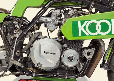 A2/B2規格サイズ愛蔵版プリント 1981 KAWASAKI KR1000 - KAWASAKI FRANCE KVAS / #3704145HQ