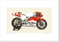 A2規格サイズ愛蔵版プリント 1997 Honda NSR250 - Marlboro Team Kanemoto Honda / #2101070HQ