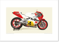 A2規格サイズ愛蔵版プリント 1984 YAMAHA YZR500 (0W76) - Marlboro Yamaha Team Agostini / #2304090HQ