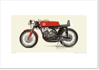 A2規格サイズ愛蔵版プリント  1963 YAMAHA RD56 / #2101019HQ
