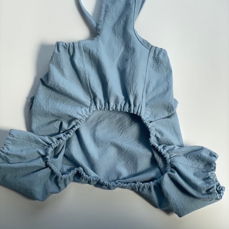 バルーンロンパース ブルー（小型犬） | favori dog clothes shop