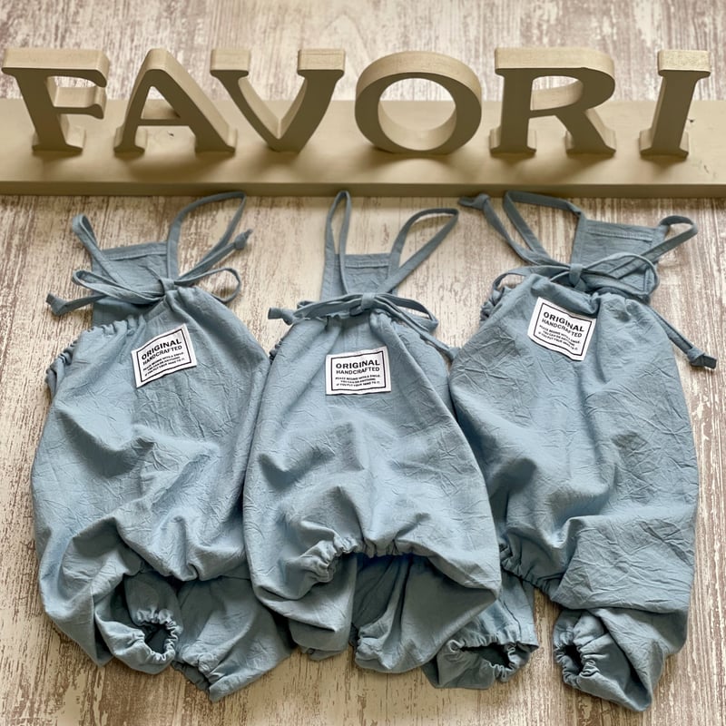 バルーンロンパース ブルー（小型犬） | favori dog clothes shop