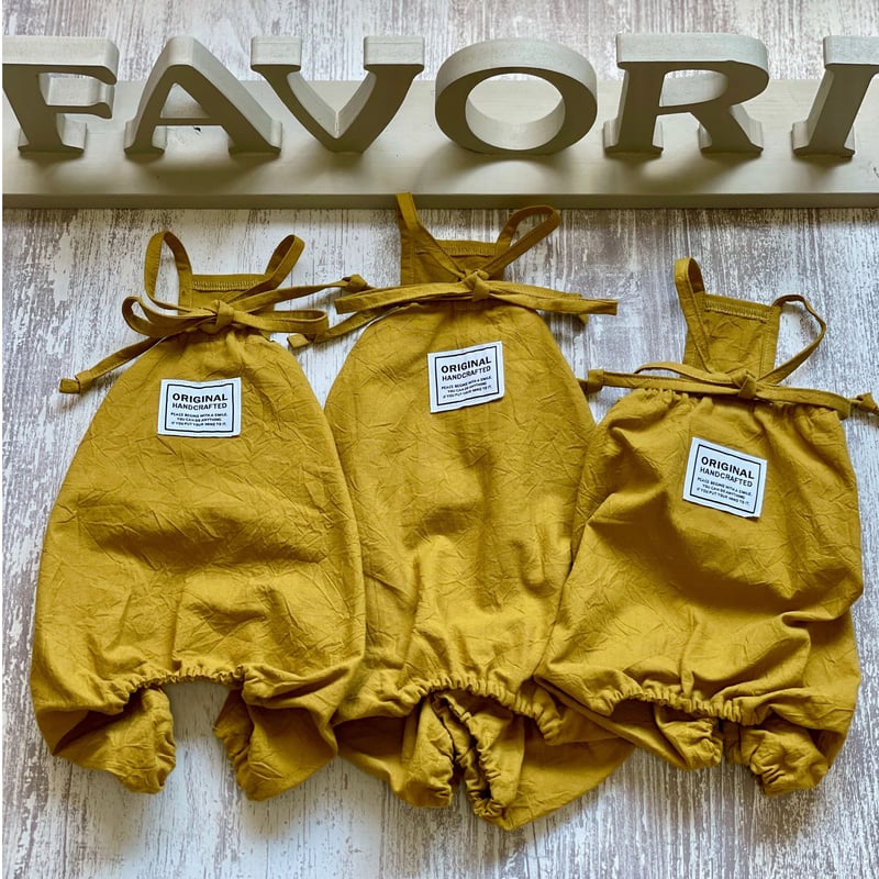バルーンロンパース マスタード（小型犬） | favori dog clothes shop