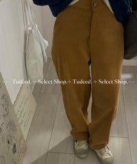オレンジコーデュロイパンツ