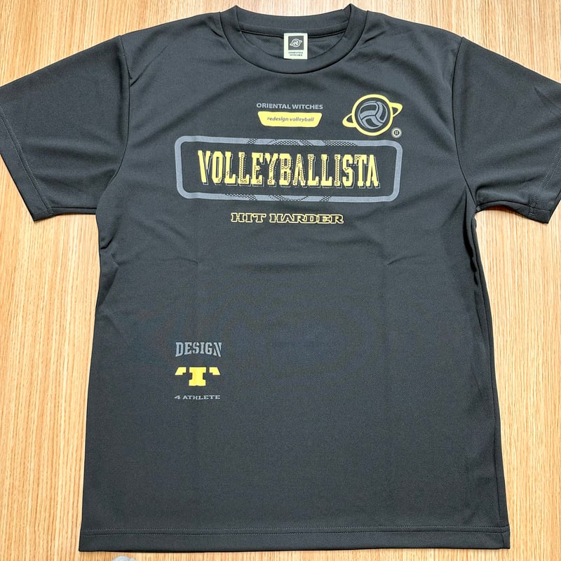 VOLLEYBALLISTA ブラック（ダークグレー×サンイエロー