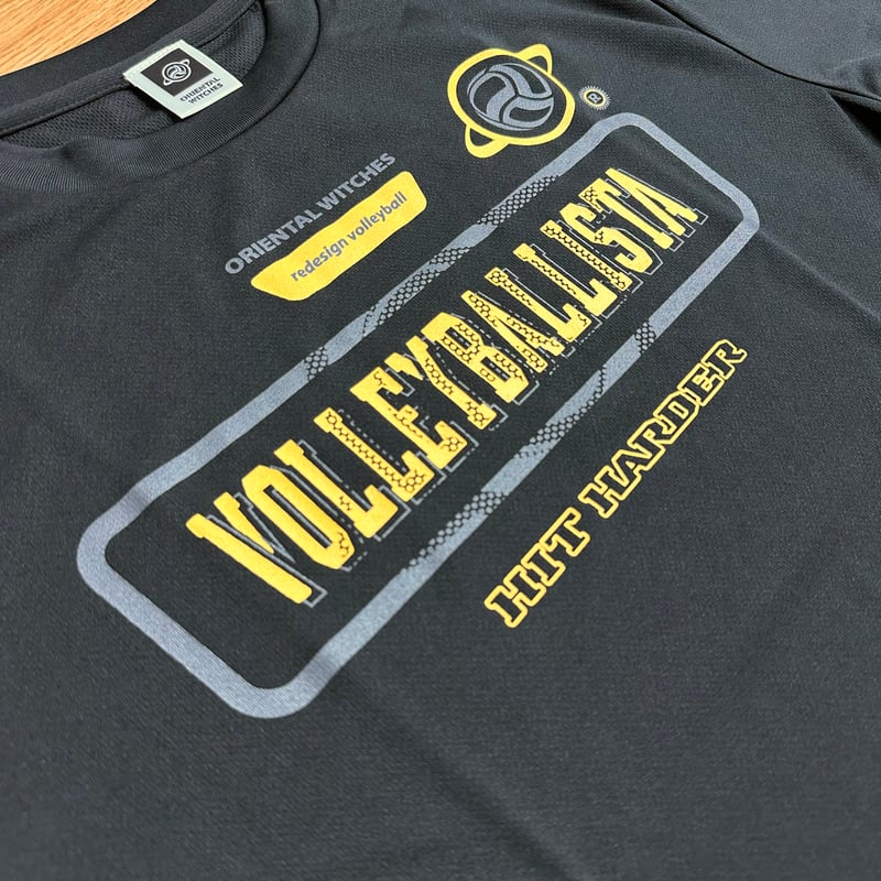 VOLLEYBALLISTA ブラック（ダークグレー×サンイエロー