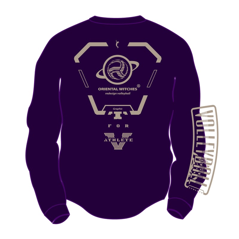 ドライフィットロングスリーブTシャツ2025 パープル（ブルー