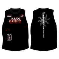 SUN BURN　ブラック（ホワイト×レッド）