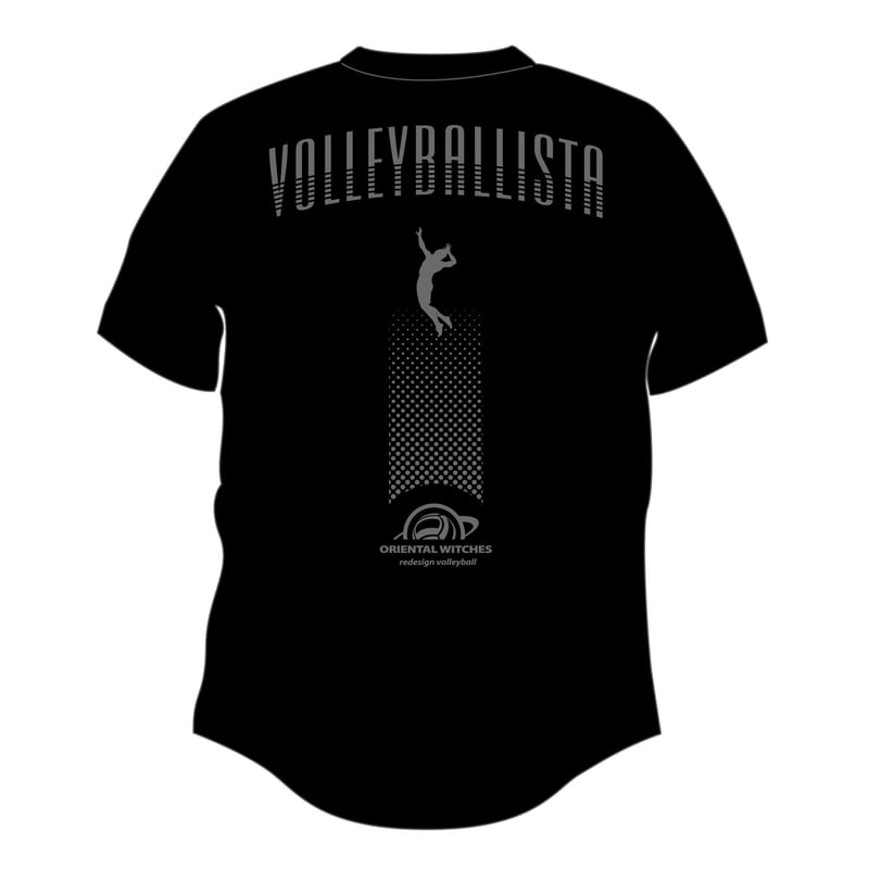 VOLLEYBALLISTA ブラック（ダークグレー×サンイエロー