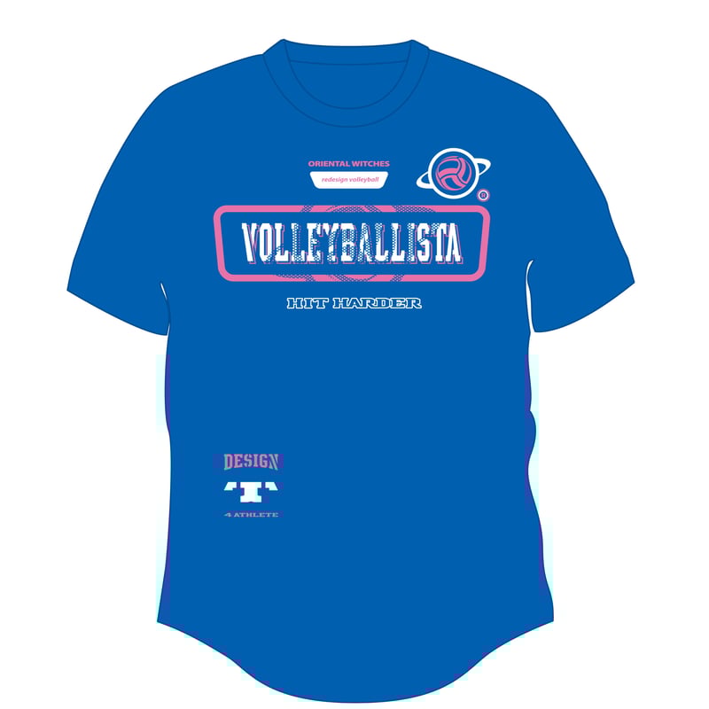 VOLLEYBALLISTA ミディアムブルー（ローズピンク×ホワイト） | ORIENTAL