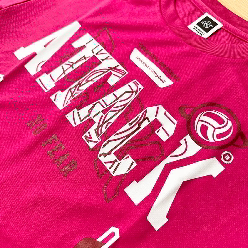 BACK ATTACK ホットピンク（ホワイト×ワインレッド） | ORIENTAL