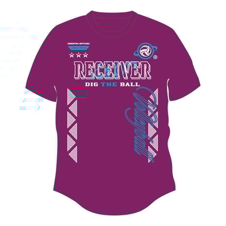 RECEIVER 3rd パープル（サックス×ホワイト）