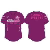 SIDE OUT 　パープル　（ホワイト×ホットピンク）