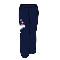 コットンスウェット　ロングパンツ　ネイビー（ホワイト×レッド）