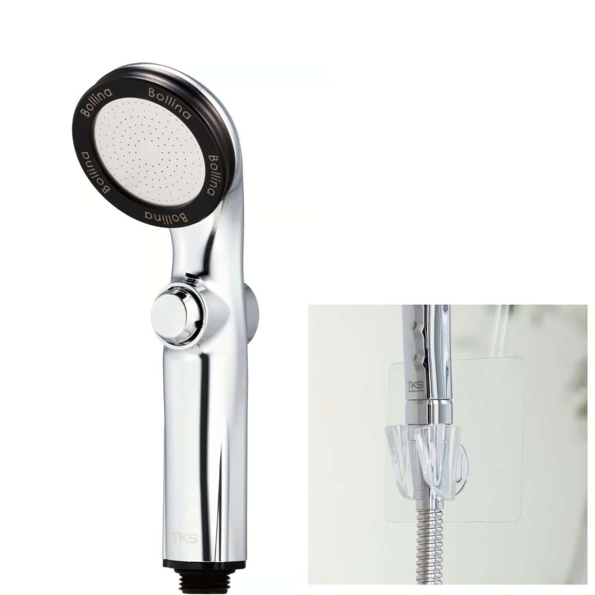 限定ホルダー付】リザイアシルバー 〔一時止水ボタン付〕シャワー