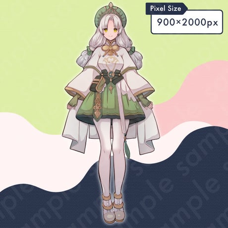 Fantasy Receptionist Illustration: Shopkeeper, Alchemist, Healer | Full-Body, 10 Expressions & More