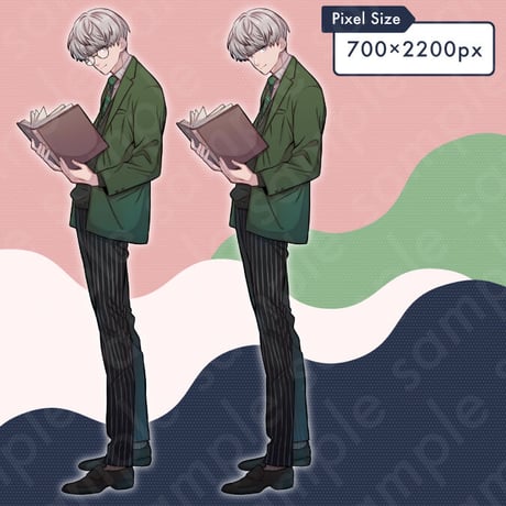 White-haired Man with Glasses & Book - Modern, Teen-20s, College, 10 Expressions + More.