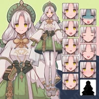 Fantasy Receptionist Illustration: Shopkeeper, Alchemist, Healer | Full-Body, 10 Expressions & More