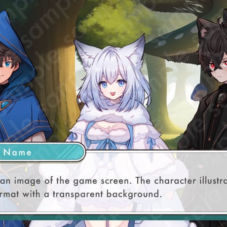 Fantasy 6-Pack: Angel, Mage, Cat-Eared Illustrations | 10 Expressions & Extras - Premium Art