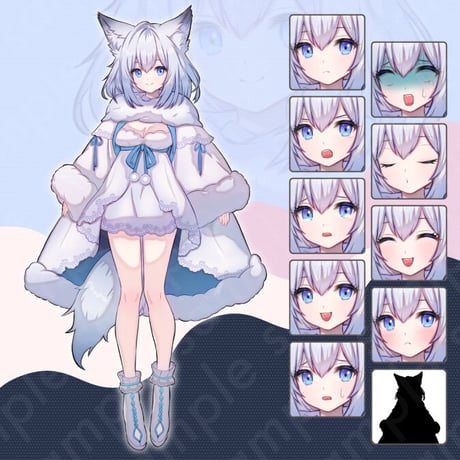 Fantasy 6-Pack: Angel, Mage, Cat-Eared Illustrations | 10 Expressions & Extras - Premium Art