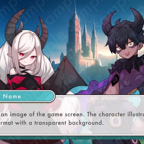 Black-Haired Young Demon Prince Illustration: Fantasy in Purple | Standee - 10 Faces & Extras
