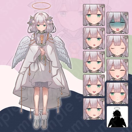 Fantasy 6-Pack: Angel, Mage, Cat-Eared Illustrations | 10 Expressions & Extras - Premium Art